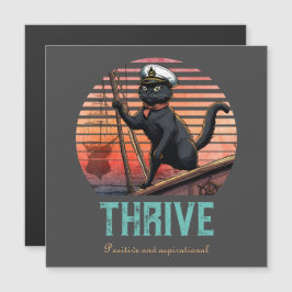 Black Cat Sunset: Eine Reise zur THRIVE Magnetkart Magnetkarte