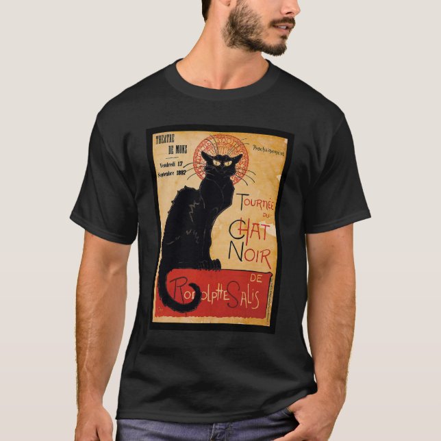 Black cat T-Shirt (Vorderseite)