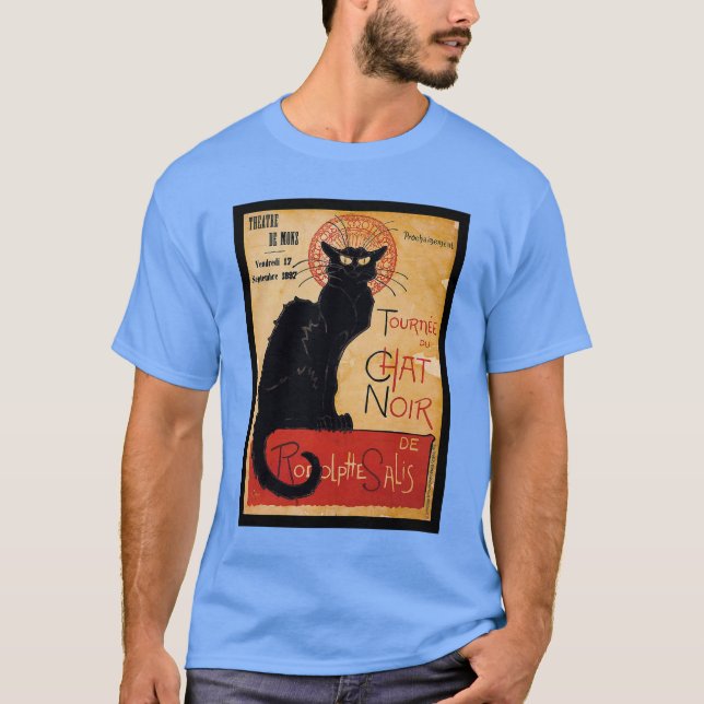 Black cat T-Shirt (Vorderseite)