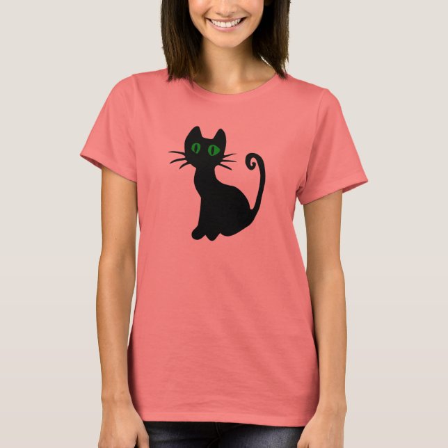 Black Cat T - Shirt (Vorderseite)
