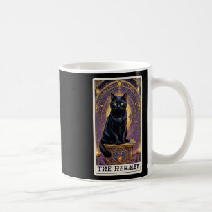 Black Cat Tarot Card The Hermit Halloween Childys Kaffeetasse