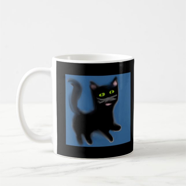 Black Cat Tasse (Links)