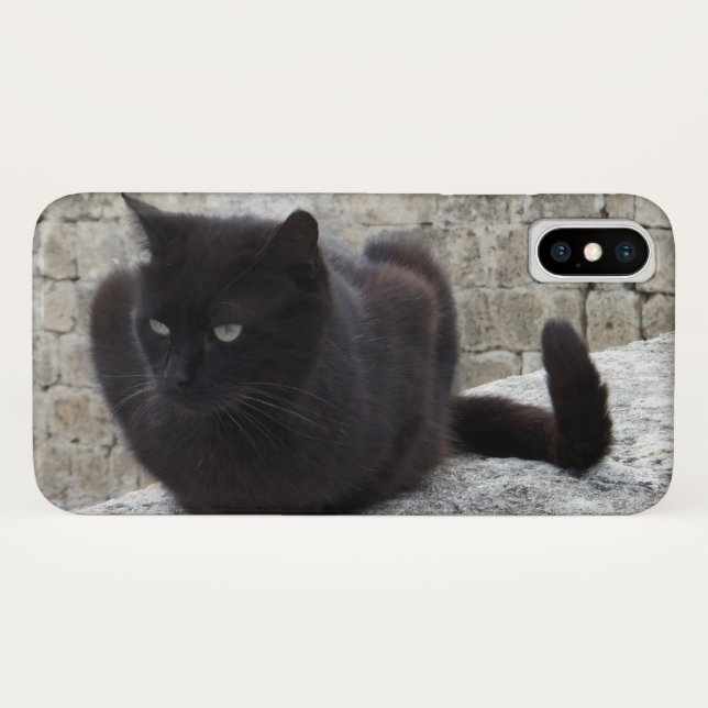 Black Cat-Telefongehäuse Case-Mate iPhone Hülle (Rückseite (Horizontal))