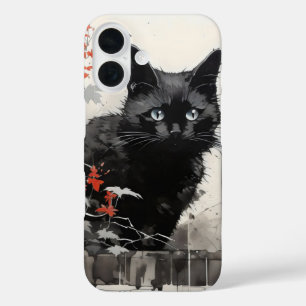 Black Cat Tinte iPhone 16 Hülle