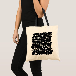 Black Cat Tote Bag Cat Grocery Beutel Halloween Be Tragetasche