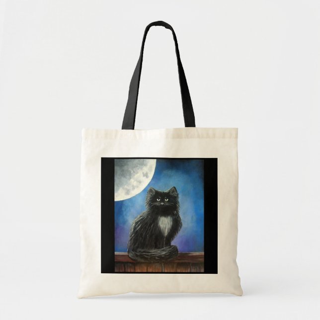 Black Cat - Tote Bag Tragetasche (Vorne)