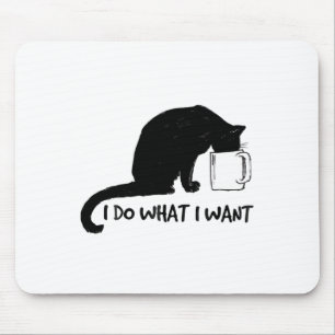 Black Cat Tu, was ich Red Cup Gewollt lustig meine Mousepad