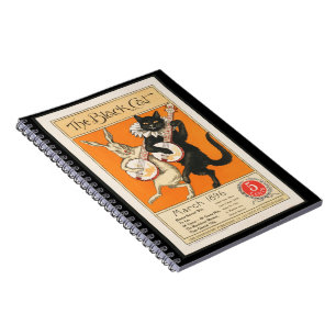 Black Cat und Bunny Playing Banjo Notebook Notizblock