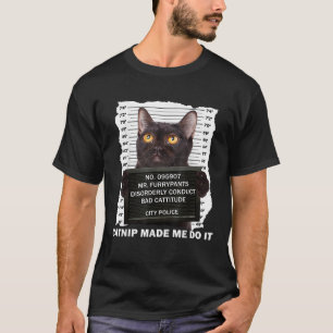 Black Cat und Catnip Funny für Katze Lover Cat Vat T-Shirt
