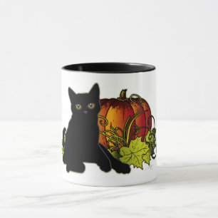 Black Cat und Pumpkin Tasse