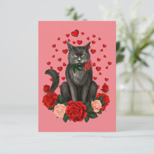 Black Cat Valentinstag Boys Girls Offiziell Teena Karte