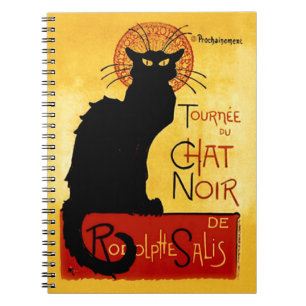 Black Cat Vintage Tournée du Chat Noir, Theophile Notizblock
