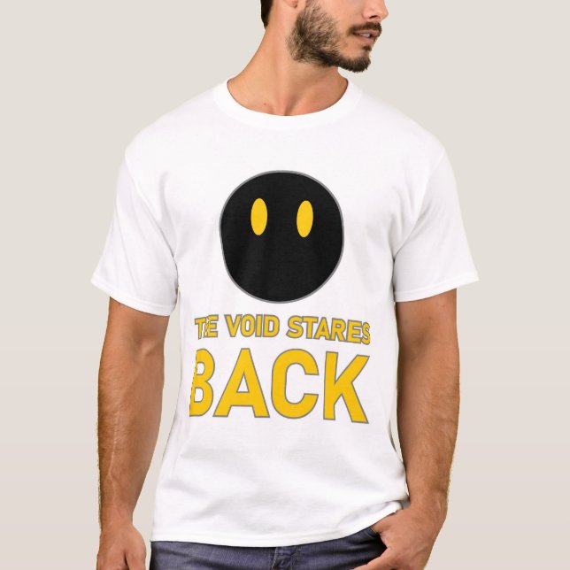 Black Cat Void Eyes The Void Stares Back T-Shirt (Vorderseite)