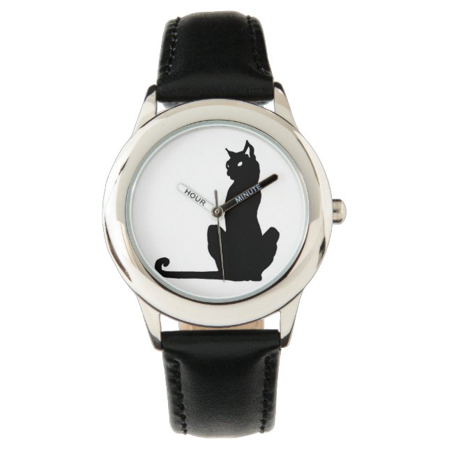 Black Cat Watch Armbanduhr (Vorderseite)