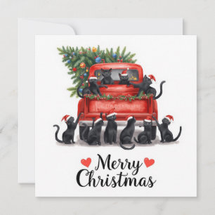 Black Cat Weihnachten für Katzen Liebhaber