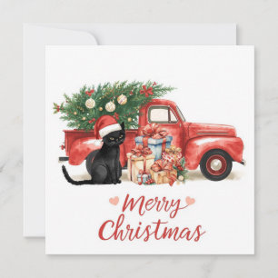 Black Cat Weihnachten für Katzen Liebhaber