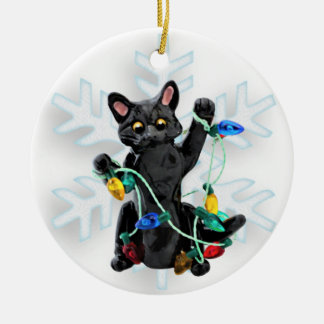 Black Cat Weihnachtsschmuck