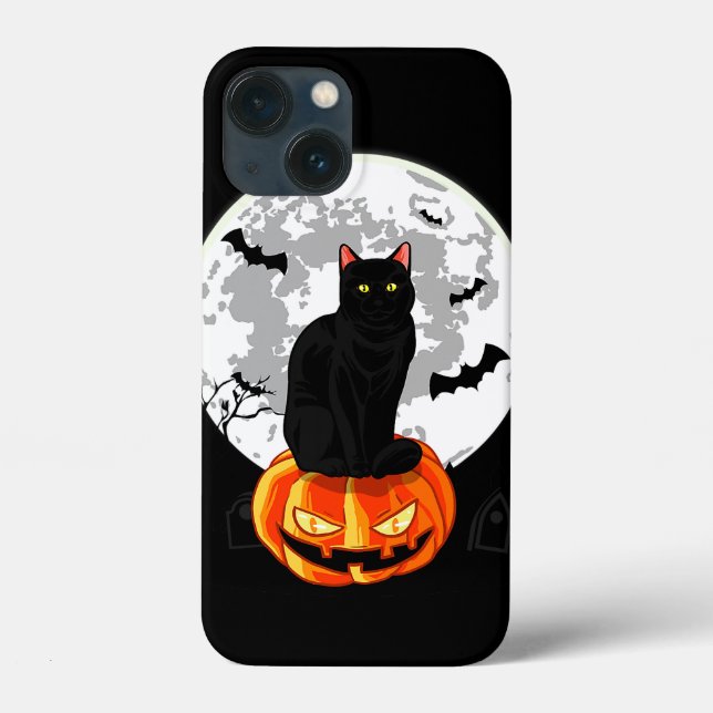 Black Cat Witchy Spellbook Magie Halloween Case-Mate iPhone Hülle (Rückseite)