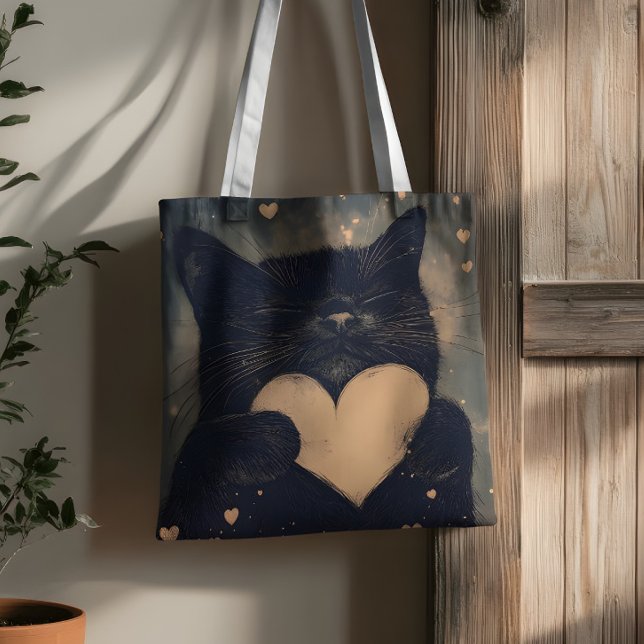 Black Cat with Golden Heart - Cat's Cosy Liebe (Von Creator hochgeladen)
