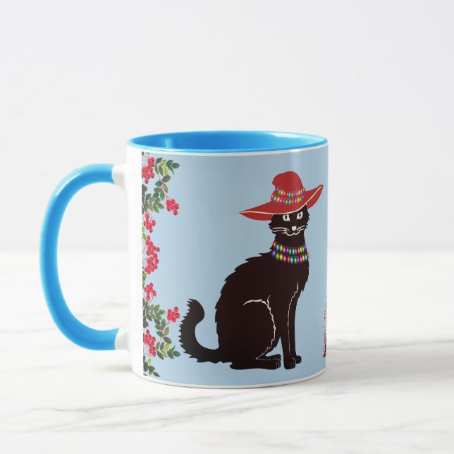 Black Cat X-mas Tasse (Links)
