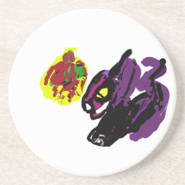 Black Cat yes Herbst Getränkeuntersetzer