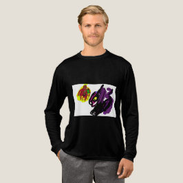 Black Cat yes Herbst Tri-Blend Shirt