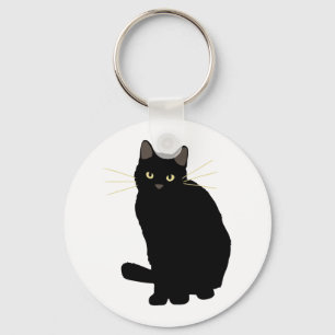 Black Cat Zeichnend Niedliche Black Cat Cat Mama C Schlüsselanhänger
