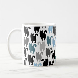 Black Cats and Friends Tasse