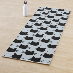 Black Cats Design Yoga Mat Yogamatte