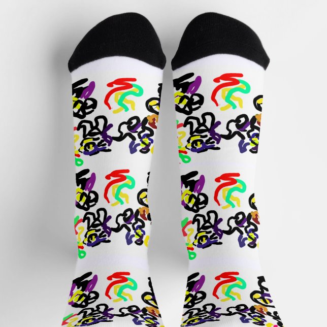 Black Cats Party Socken (Oben)