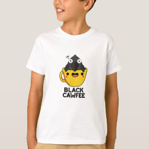 Black Cawfee Funny Crow Coffee Pub T-Shirt
