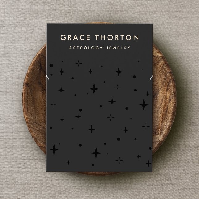 Black Celestial Star Necklace Braceley Visitenkarte (Von Creator hochgeladen)
