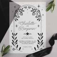 Black Celestial Starry Floral Arch Wedding
