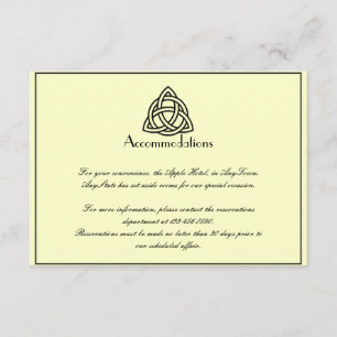 Black Celtic Knot Wedding Begleitkarte