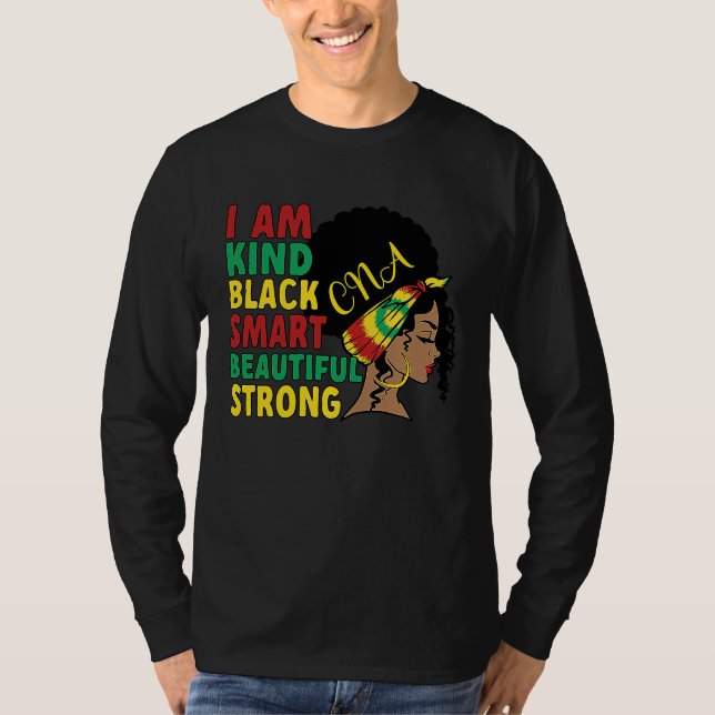 Black Certified Nursing Assistant African American T-Shirt (Vorderseite)