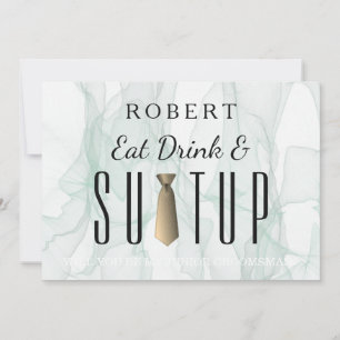 Black Chalkboard Anzug-up Werden Sie mein Trauzeug Einladung