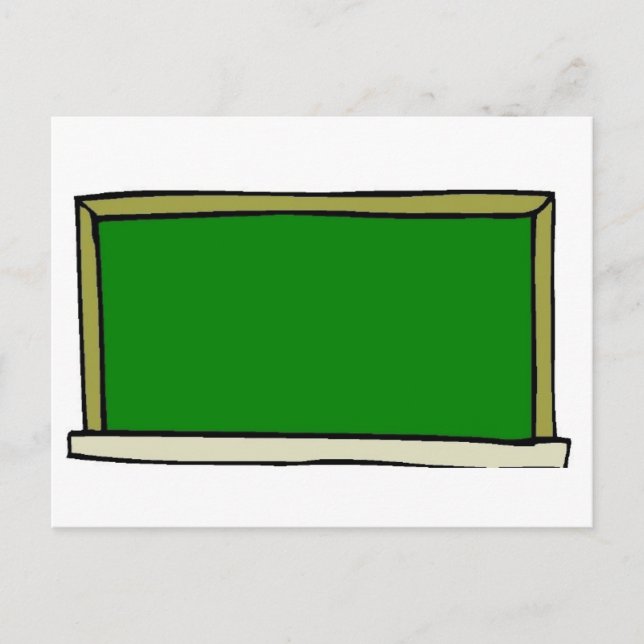 Black Chalkboard Postkarte (Vorderseite)