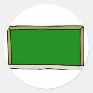 Black Chalkboard Runder Aufkleber