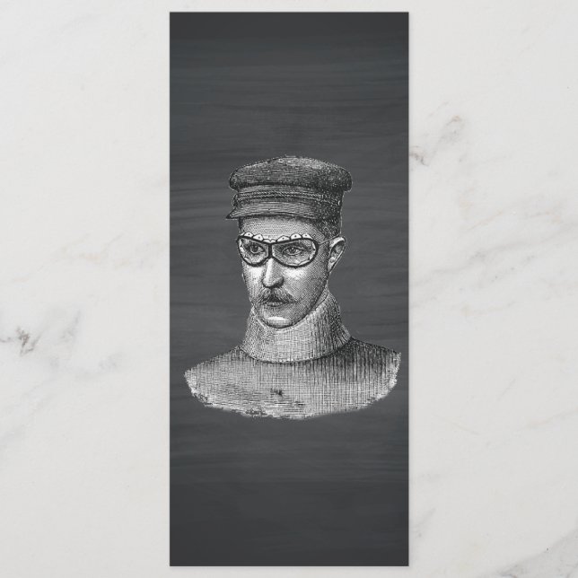 Black Chalkboard Steampunk Goggles Man (Vorderseite)