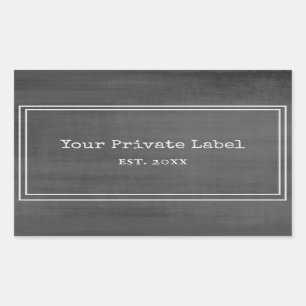 Black Chalkboard Stil Ihre privaten Label Sticker
