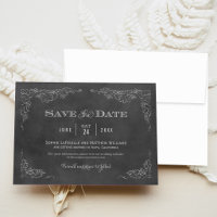 Black Chalkboard Vintag Rustikale Hochzeit