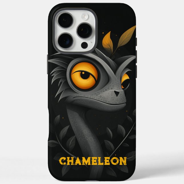 Black Chameleon Personalisiert Case-Mate iPhone Hülle (Rückseite)