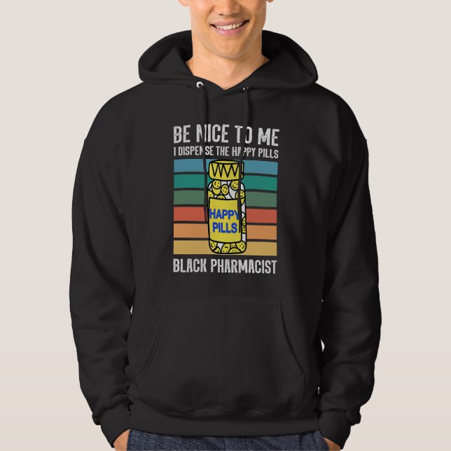 Black chemist pharmacist tech African American pha Hoodie (Vorderseite)