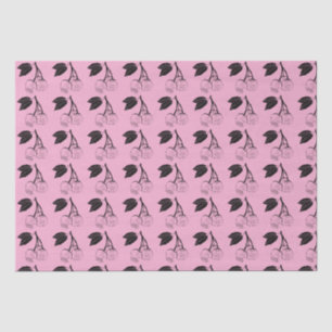 Black Cherries auf PInk Seidenpapier