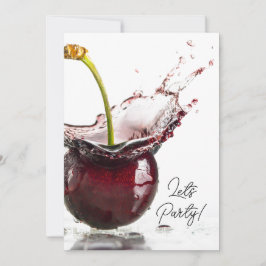 Black Cherry-Party Einladung