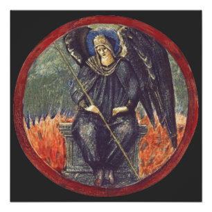 Black Cherubim Engel Poster