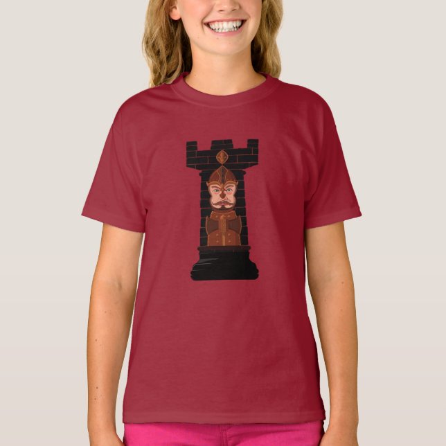 Black Chess Rook T - Shirt (Vorderseite)