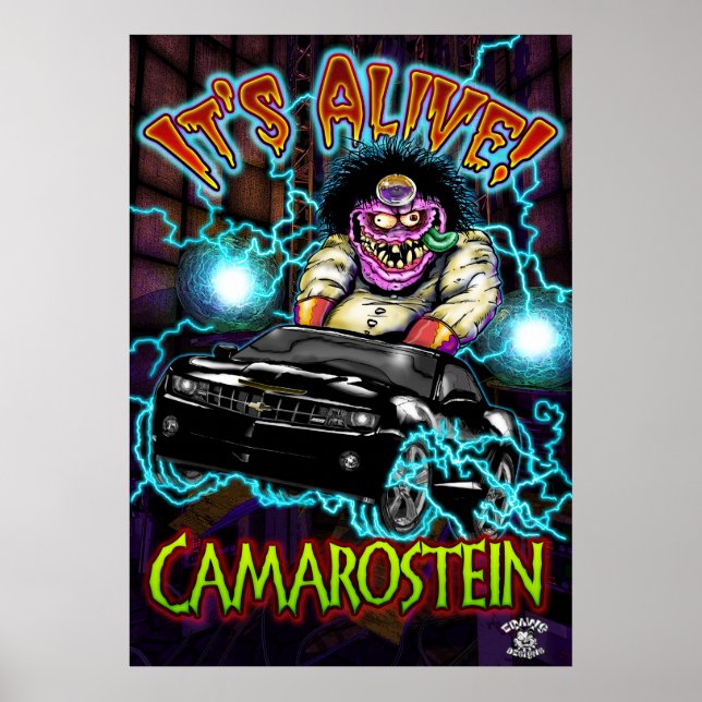 Black Chevy Camaro SS Poster (Vorne)