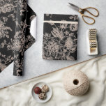 Black Chinoiserie-Geschenk Geschenkpapier<br><div class="desc">Black Chinoiserie Geschenkwrap. elegant.</div>