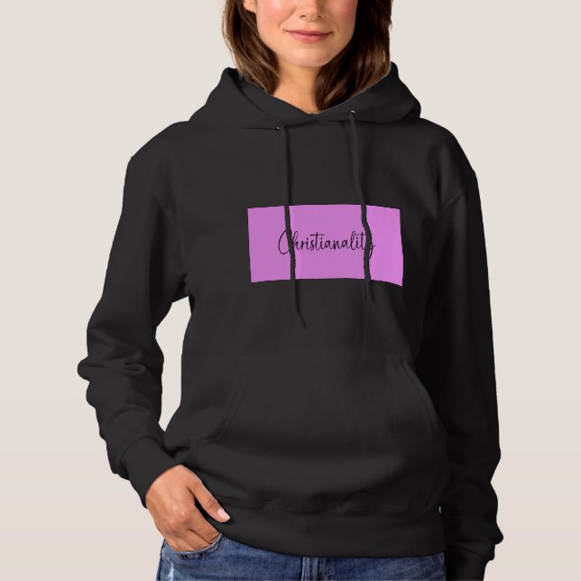 Black christianality hoodie  (Vorderseite)